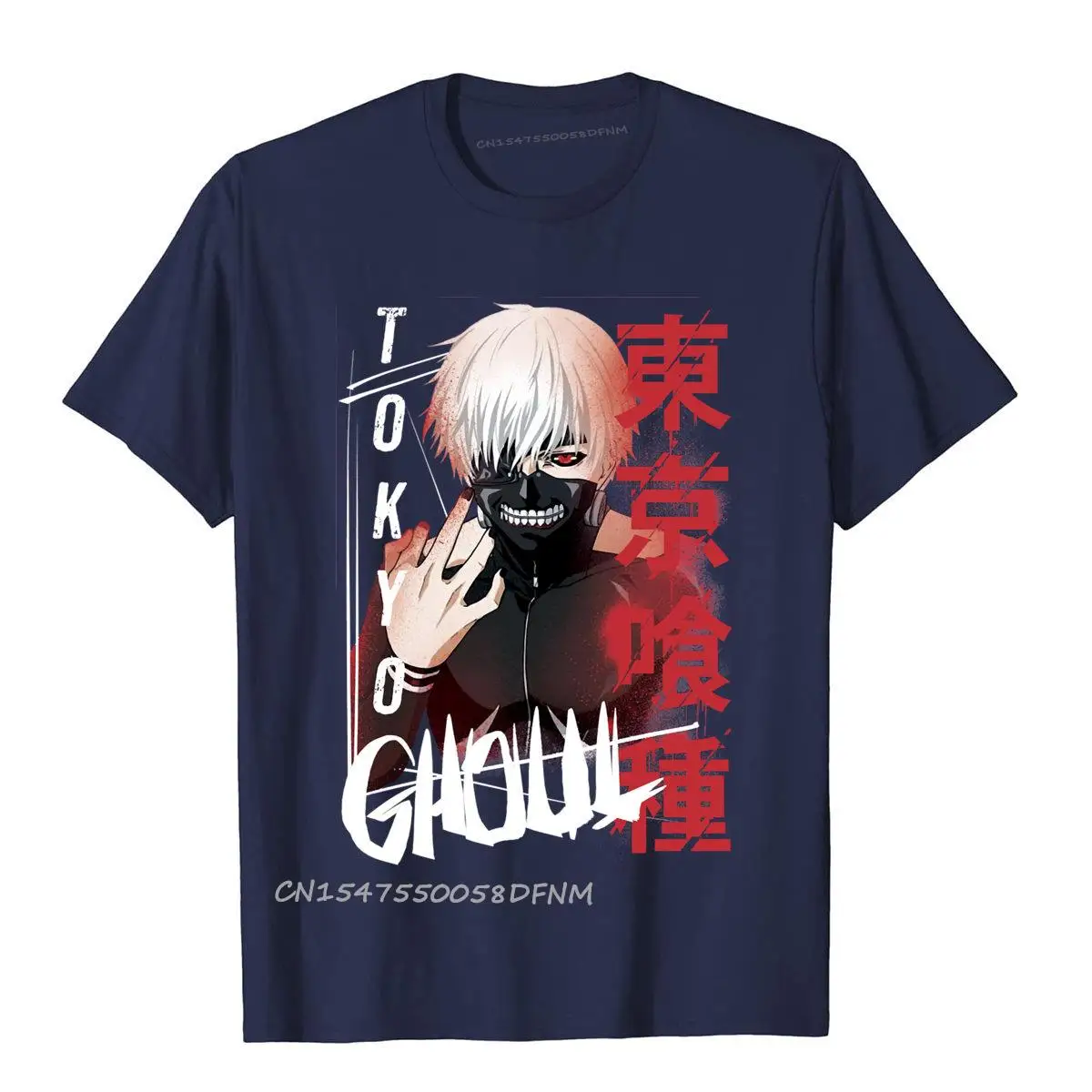 T Shirt enjoystick tokyo ghoul duong dam Hip Hop Street Cotton Men T Shirt comfortable  g damnavy