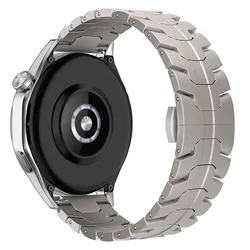 Luxury Stainless Steel Watch Band, No-Gap Design, 22MM Width for Xiaomi Color Sport (Titanium)