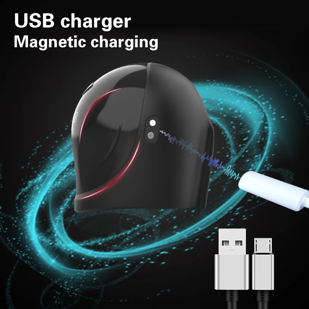 Male Masturbator Penis Enlargerment Trainer Vibrator For Men 10 Vibration Modes Glans Stimulater Massager Adult Supplies_voghion.com
