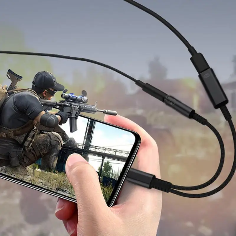 Type C To 3.5mm Audio Headphone Jack Adapter Type C Charge Audio Aux Adaptor For Iipad Pro Samsungs S 2 Ultra Note 20 10 Huaweii