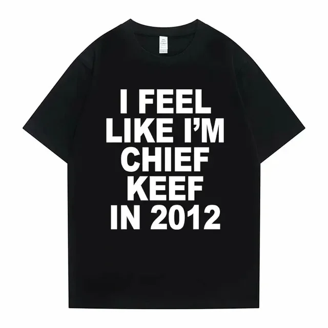 ตัวเลือกสินค้า Chief Keef 2012 กราฟิกพิมพ์ แฟชั่น Hip Hop เรียบง่าย