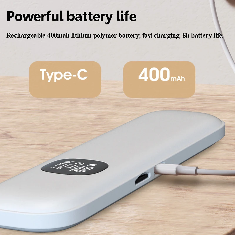 Under Pillow Bone Conduction Bluetooth Speaker White Noise Sleep Aid Soundbar LED Display TF MP3 Music Player Timed Shutdown