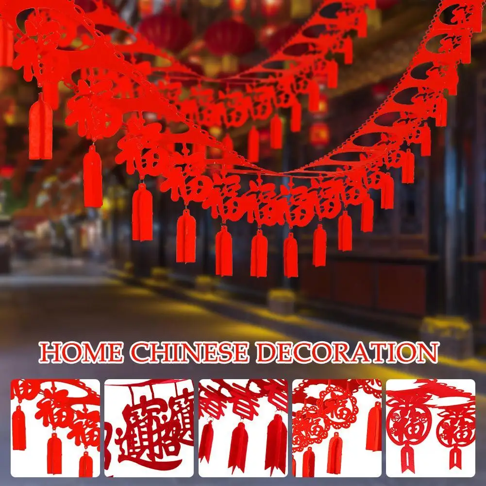 

New Year Venue Home Furnishing Chinese Blessing Decoration For 2024 Spring Festival Hanging Decor