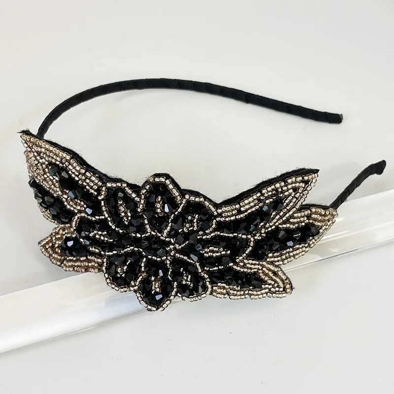 Mädchen Rocailles Blume Haarbänder Stirnbänder Ornament Zubehör Für Frauen Haar Zubehör Großhandel – Detail 10
