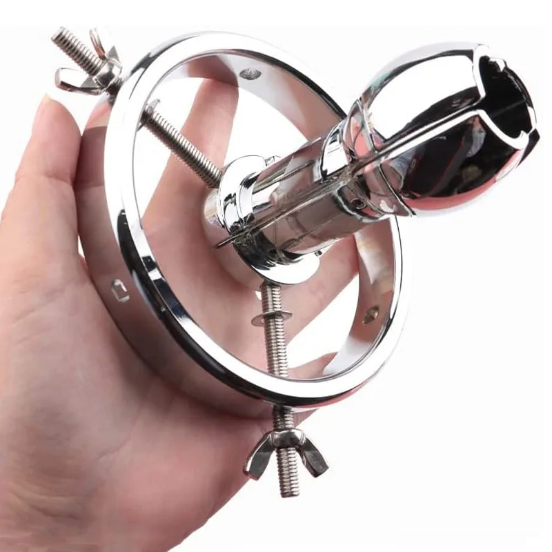 Anal Stretcher Easy Insert Anal Expander Metal Adjustable Dilator SM Sex Toys Men Women Vaginal Smooth Tapered Plug anal plug dilator vaginal expander