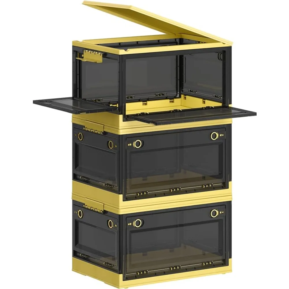 

Open Closets 11.6 Gal. Stackable Closet Organizer and Storage Bins With Lids Jewelry Box Pack of 3 Wheels and 5 Doors Bookshelf