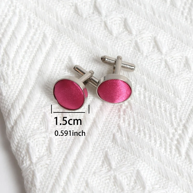 Bright Ties Classic Solid Rose Red Color Bow Ties Paisley NeckTie Pocket Square Cufflinks Set Men Wedding Accessories Party Tie