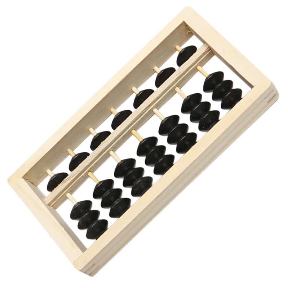 Mini Small Size Wooden Abacus Props Materials Smooth Surface Unique Appearance Diy Decoration Education Tool Teacher