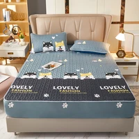 Thicken Mattress Pad Protector Waterproof Adjustable Fitted Sheets Bed Covers Anti-bacterial Pad for Bed 90x200 160x200 180x200 2