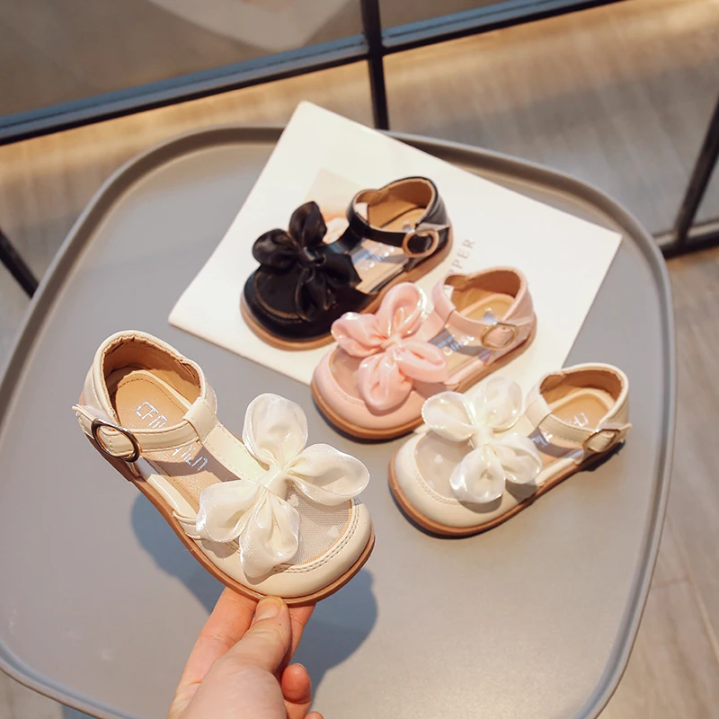 

Summer Baby Girls Sandals Children Beach Shoes Anti-Slippery Soft-soled Kids Casual Sandals Floral Princess Shoes Size 23-34