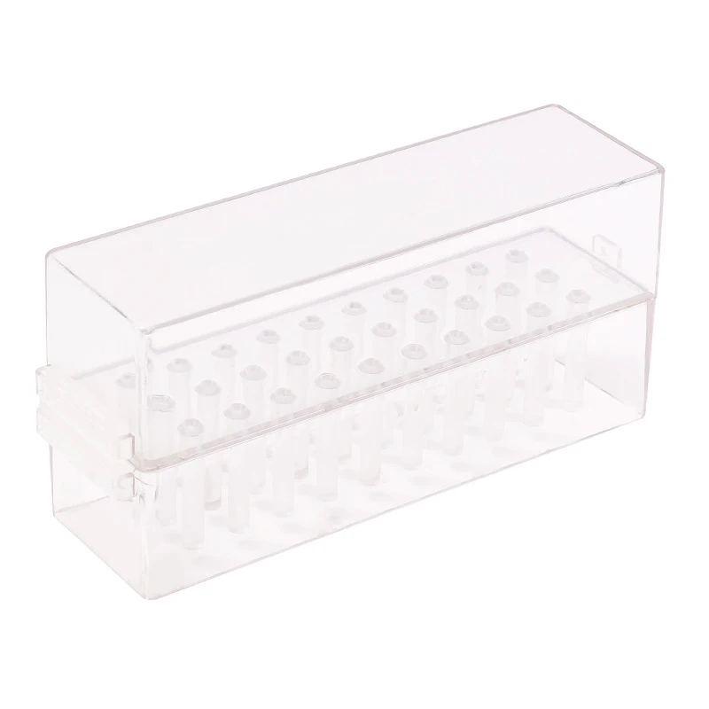 30 Holes Clear Nail Drill Bits Holder Storage Box For Milling Cutter Dustproof Nail Bit Case For Acrylic Nails Accessories 3