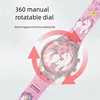 Unicorn Rotating Music Light Electronic Watch Children's Flip up Watch 3