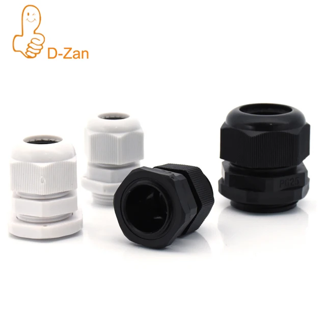 2 Pack 1-1/4"NPT Cable Glands Waterproof Connectors, Adjustable 18-25mm Cable IP68 Waterproof Nylon Joints with Gaskets