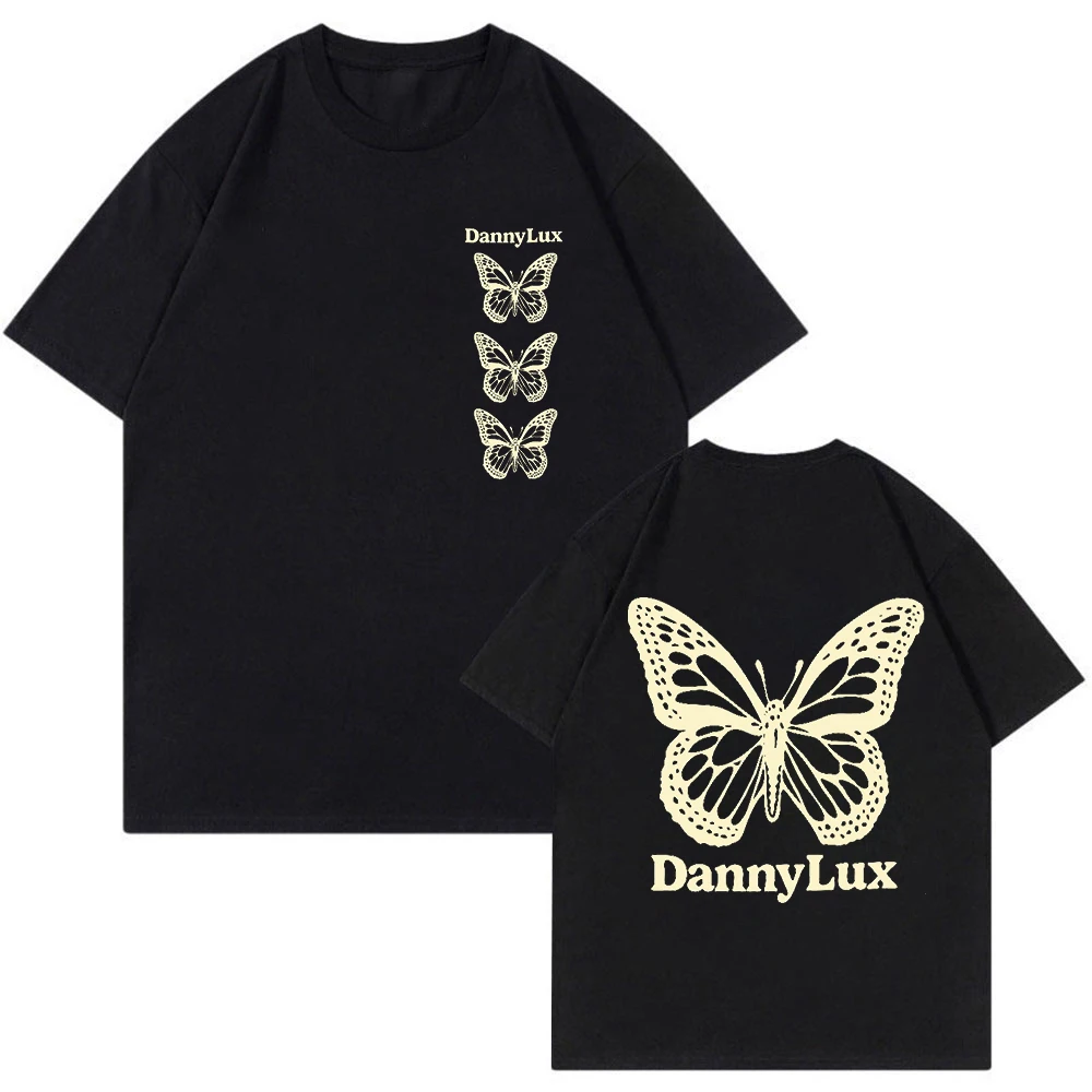 

DannyLux Merch Butterfly Tee 2023 World Tour T-shirt Crewneck Short Sleeve Streetwear Men Women Fashion Clothes