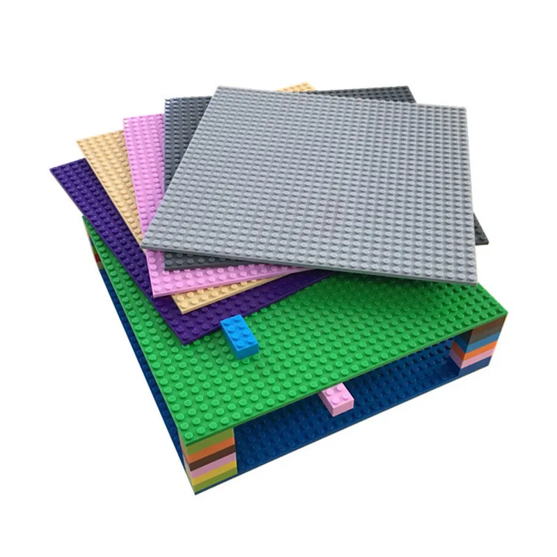 Building Blocks 3Pcs Double Sided Baseplate Classical Base Plate Bricks Kids Toys Compatible with Brand Blocks