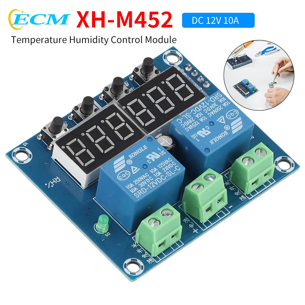 XHM452LEDDigitalThermostatHumidityControlSensorHighPrecision