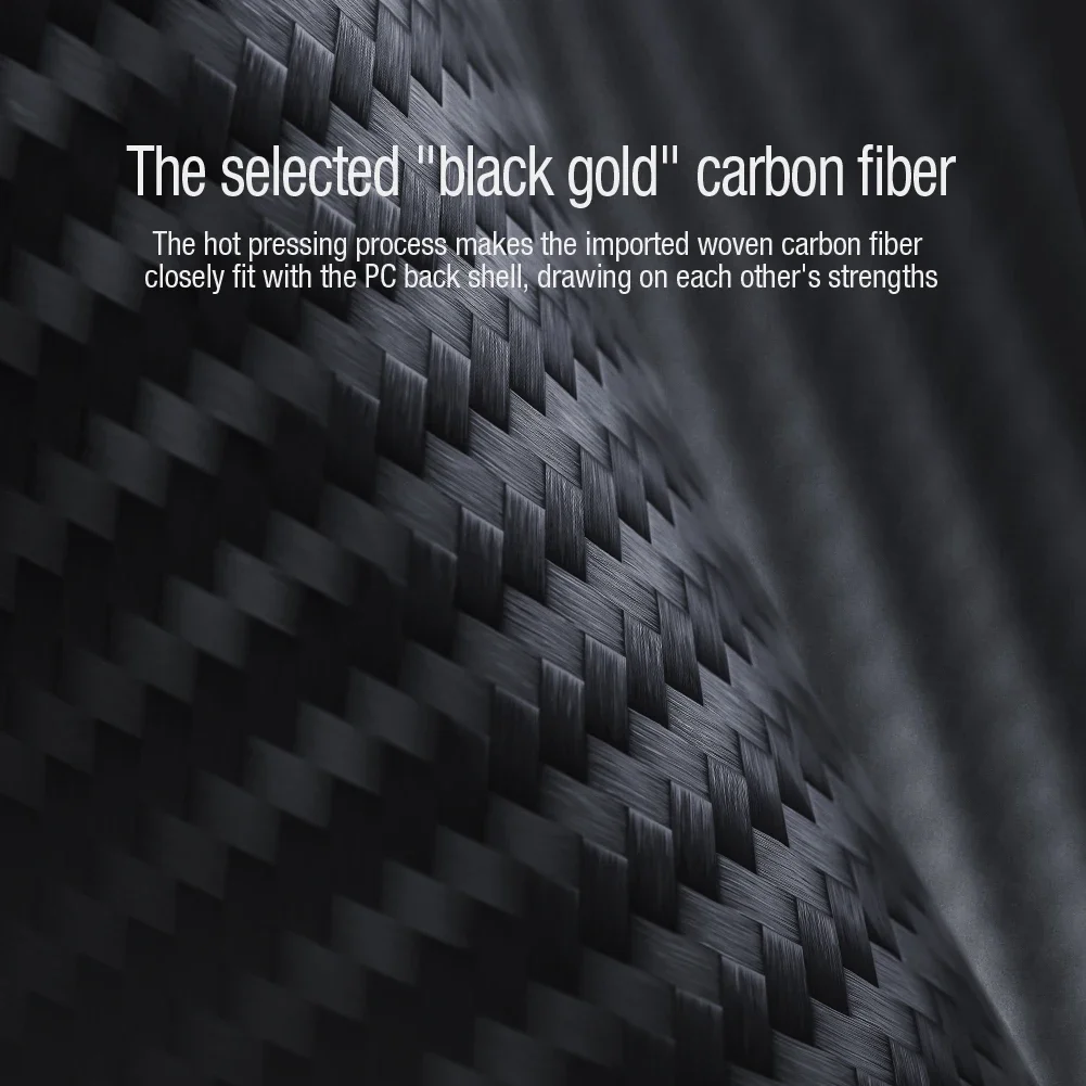 NILLKIN For iPhone 14 Pro Max Case Synthetic Carbon Fiber Case  For iPhone 14 Pro Slide Camera Spring Cover For iPhone 14 ProMax