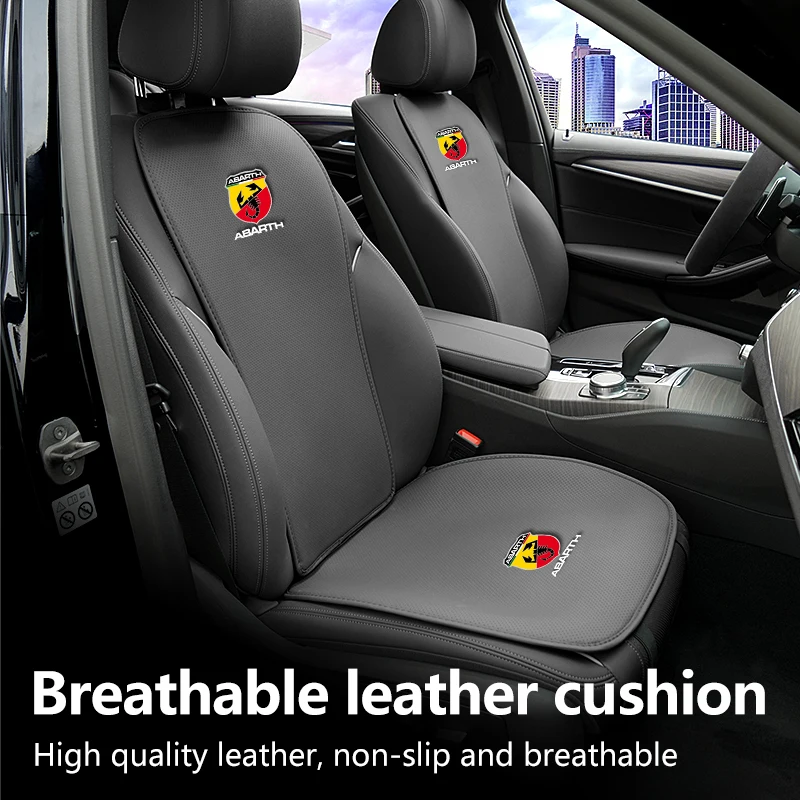 Car Logo Seat Cushion Cover Pad Protector Mat Interior Per Fiat Grande Punto Abarth Tipo Stilo Ducato Palio 500X Bravo Linea