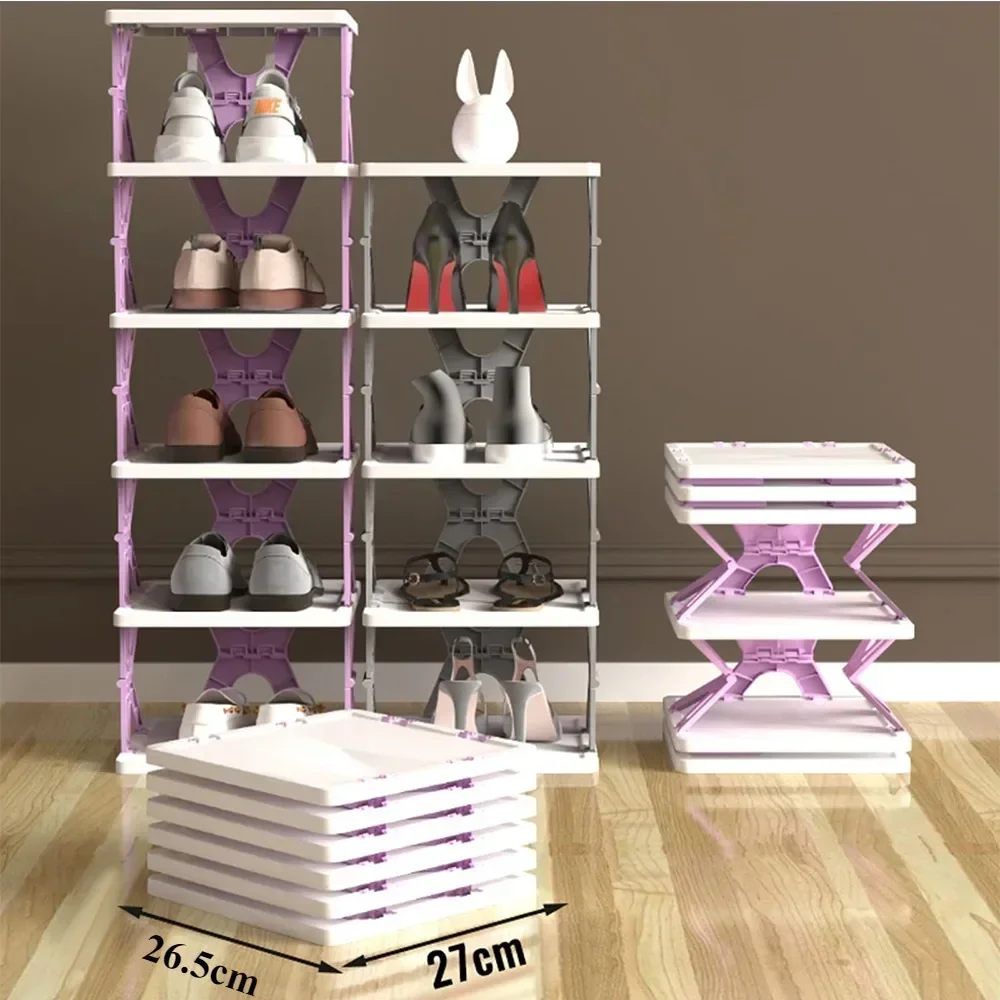 Foldable Shoe Rack Household Shoe Organizer