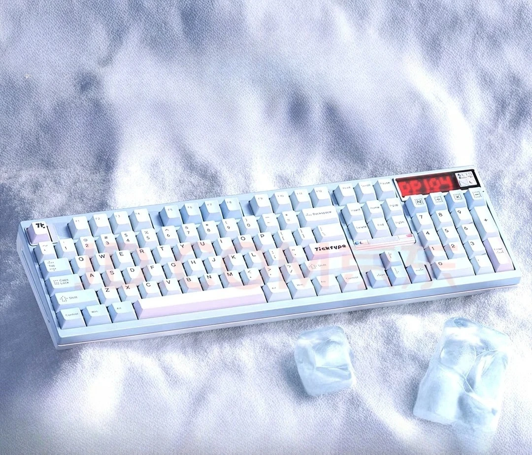 TickType DP104 メカニカルキーボード 2.4g ワイヤレス トリモード RGB