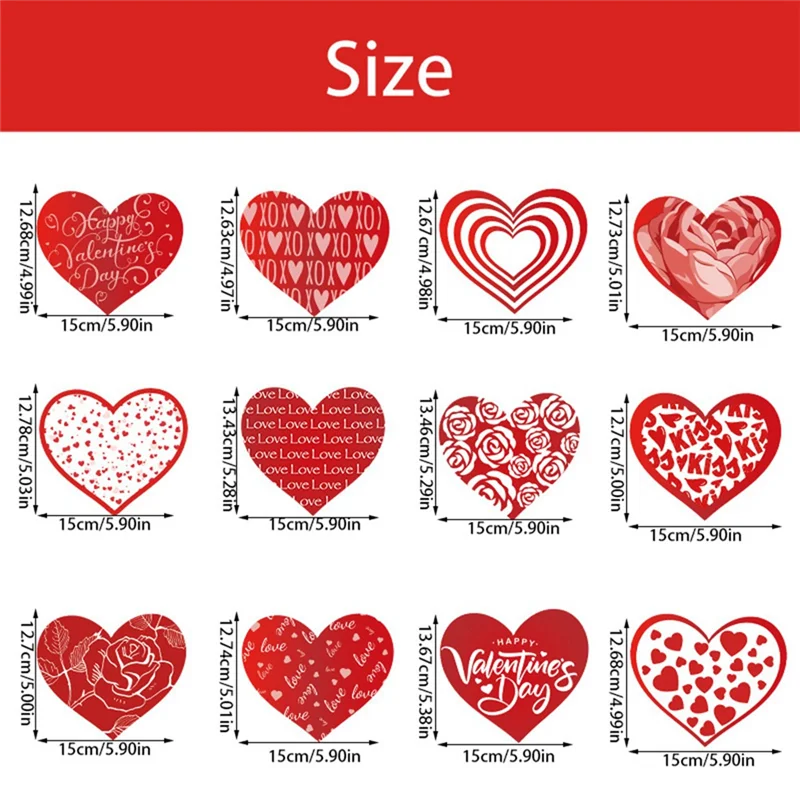 Valentine's Day Spiral Charms Valentine's Day Creative Heart Party Charms Durable Easy To Use