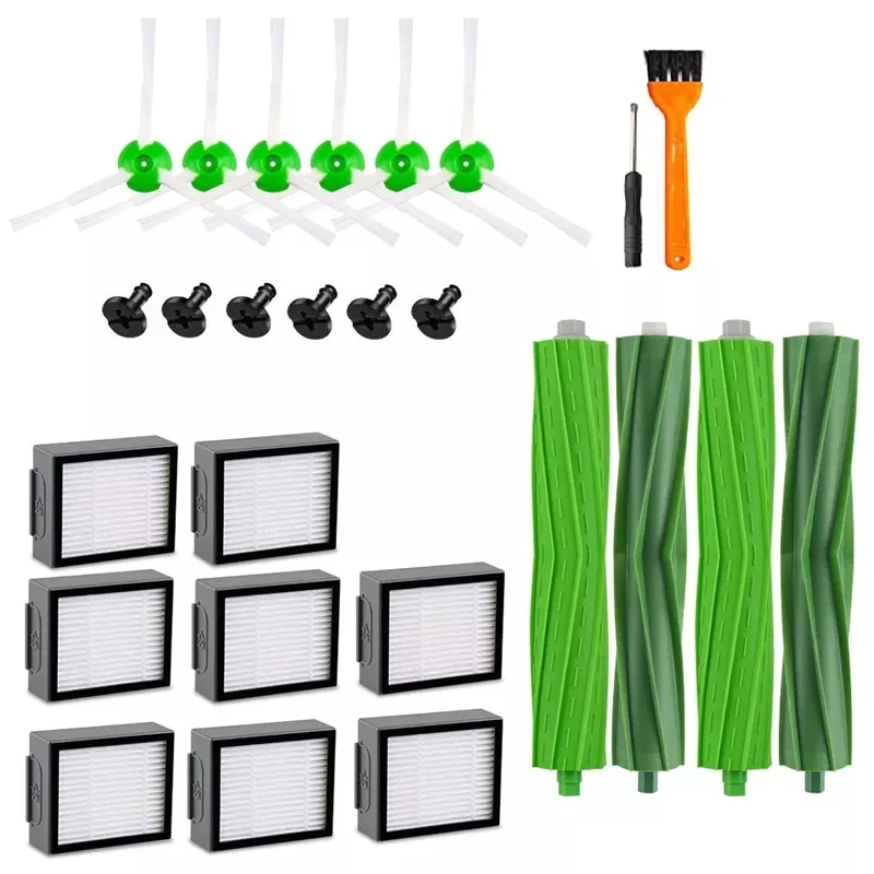 Kit d'accessoires d'aspirateur pour filtre de pièce de rechange I7 Compatible  avec Irobot Roomba I7 I7 +/I7 Plus E5 E6 E7 Series