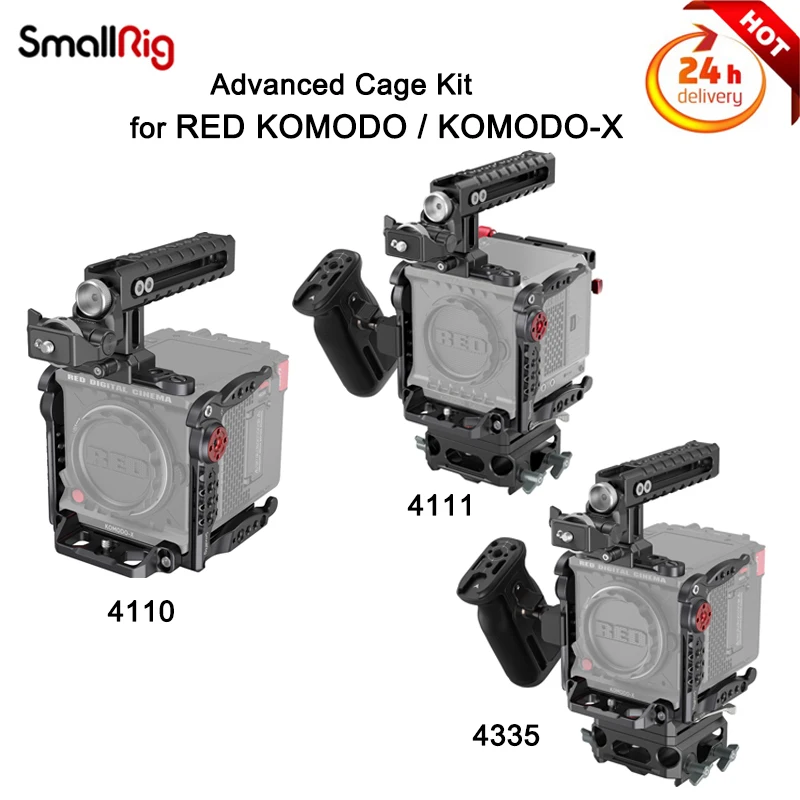 Kit Gabbia Avanzata Smallrig Per Komodo Rosso/Komodo-X 4110/4111/4335 Maniglia Laterale Girevole In Fibra Di Carbonio Migliora La Stabilità Delle Ripr