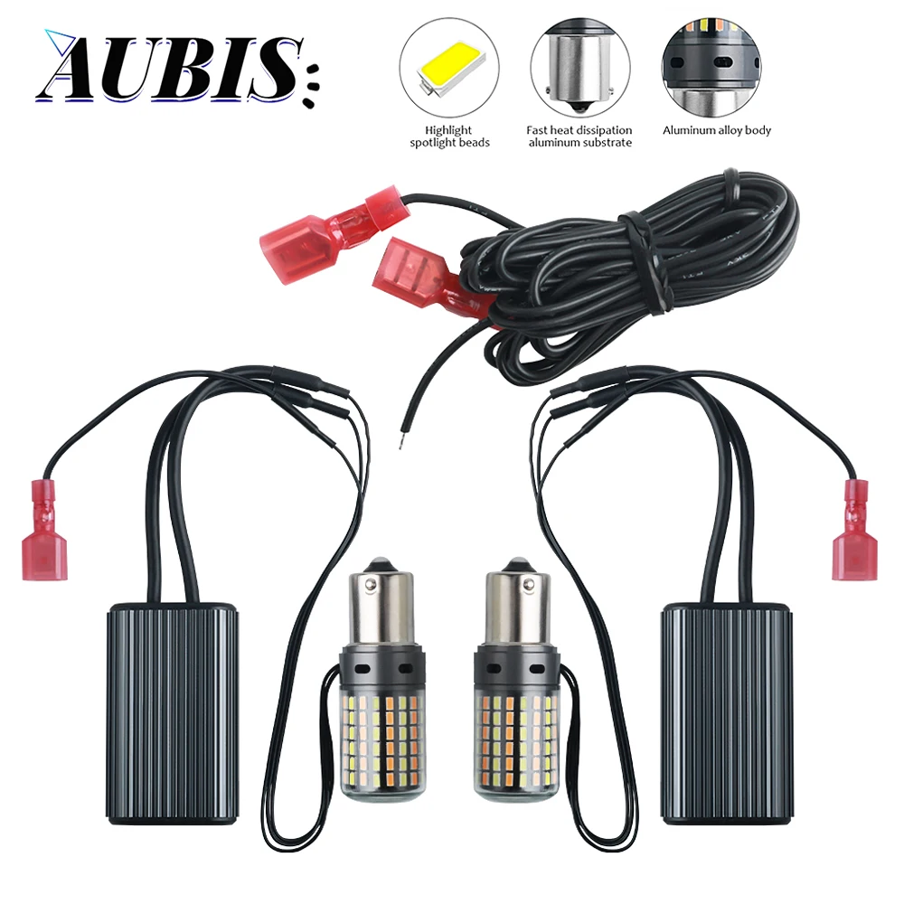 

Двухцветсветодиодный лампы без вспышки 1156 BA15S P21W BAU15S PY21w 3156 T20 7440 W21W Canbus без ошибок 3014 120SMD автомобильные поворотники