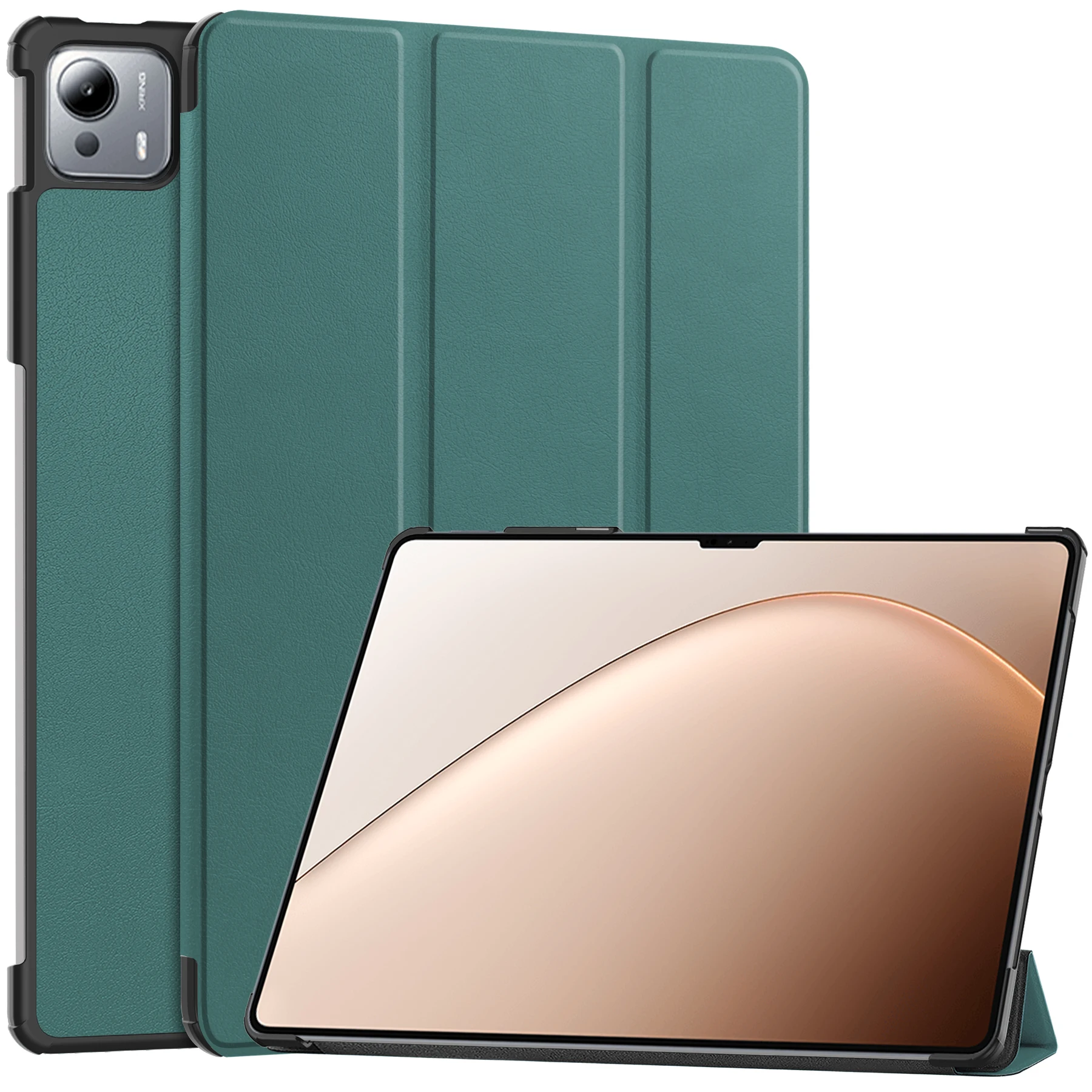 Tri-Folding PU Leather Flip Stand Cover with Auto Sleep