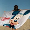 Cute M-Mickey Mouse Microfiber Blanket Quick Drying Beach Towels Oversized Printing Super Absorbent Pool Towel Blanket 2