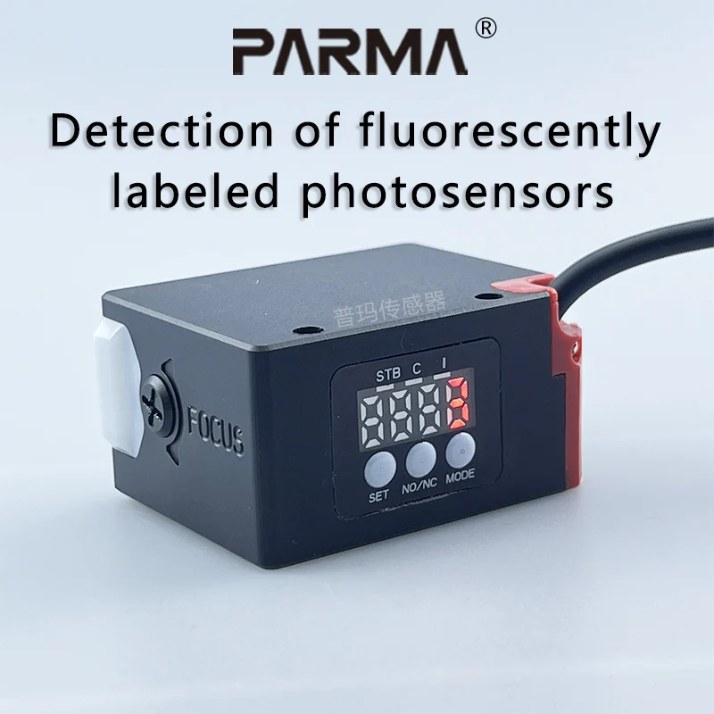PARMA Fluorescence Sensor PM-U500 - Ultraviolet Photoelectric Sensor for Fluorescent Label Detection Detect fluorescent labels and components with high accuracy using our PARMA Fluorescence Sensor PM-U500, featuring a detection distance of 35-250mm. Detect fluorescent labels and components with high accuracy using our PARMA Fluorescence Sensor PM-U500, featuring a detection distance of 35-250mm. S2c7be9fcc0424fffacd1a5faebe30babU -