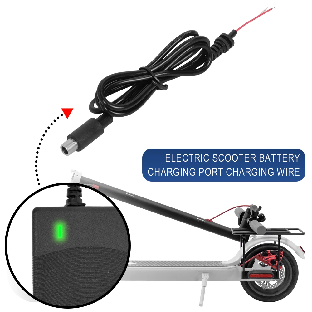 Connettore Di Ricarica Per Scooter Elettrico – Femmina 5.5x2.1mm, Impermeabile Con Cavo – Porta Di Ricarica Con Tappo Antipolvere