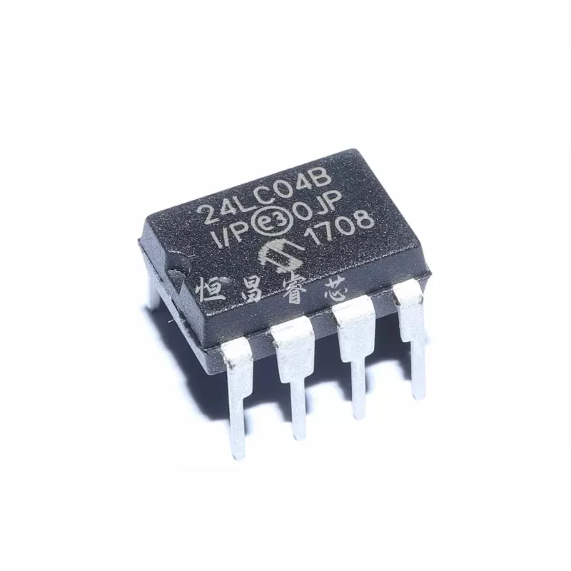 

Новая Оригинальная 4Kbit DIP8 EEPROM память 24LC04B-I-P 24LC04B 5 шт.