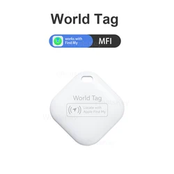 Compact Bluetooth GPS Tracker with Apple Find My Integration (White 1 pcs)