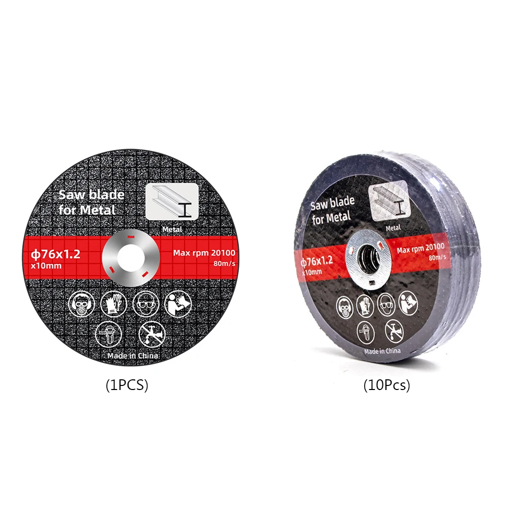 76mm Metal Cutting Discs Sanding Grinding Cut Off Circle Wheels Blades Discs Electric Angle Grinder Accessories 1/10pcs