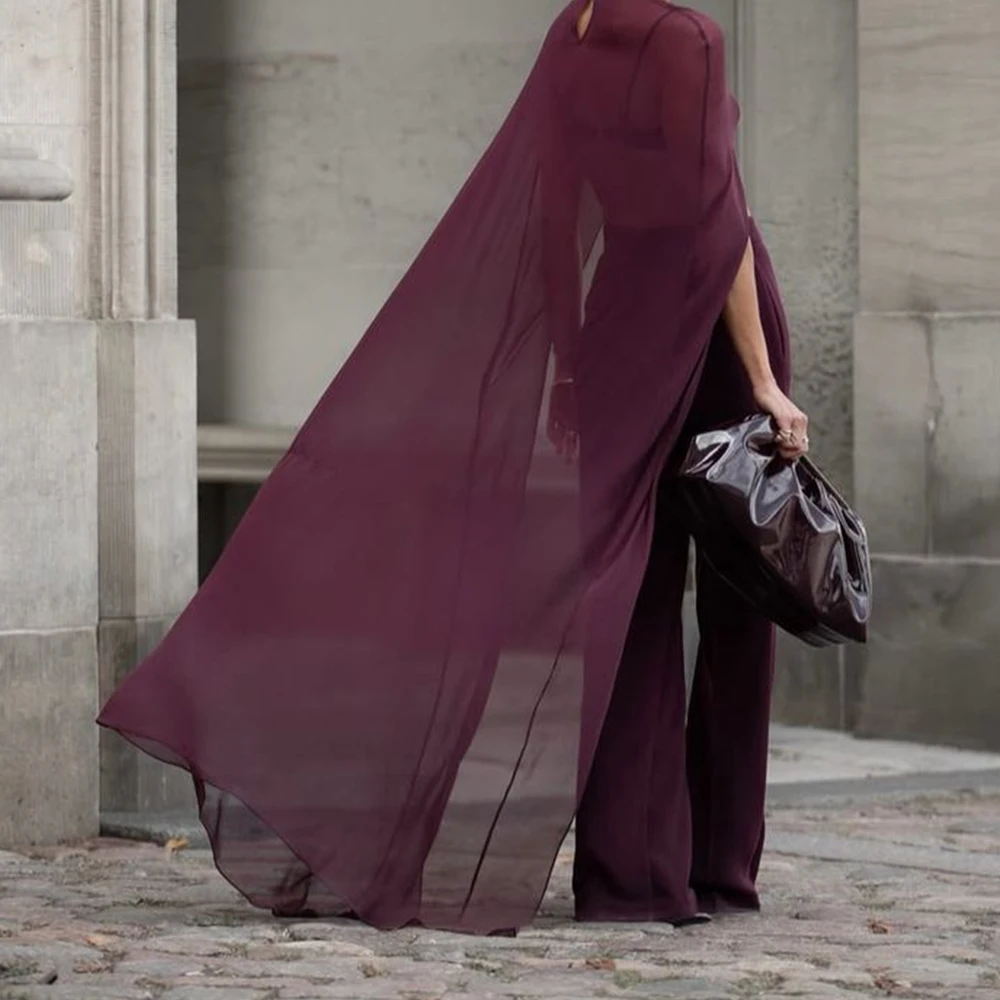 Cape en mousseline de soie pour femmes, Vintage, maille transparente, châle, asymétrique, fluide, pour robe de soirée, couverture courte, Poncho