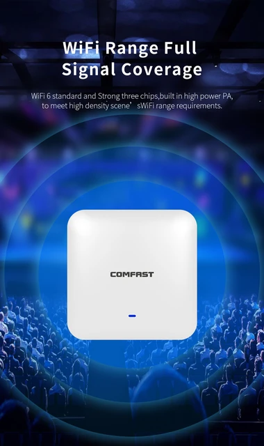 Comfast 3000Mbps WiFi 6 Repeater 2.4G&5GHz Dual Band Wireless