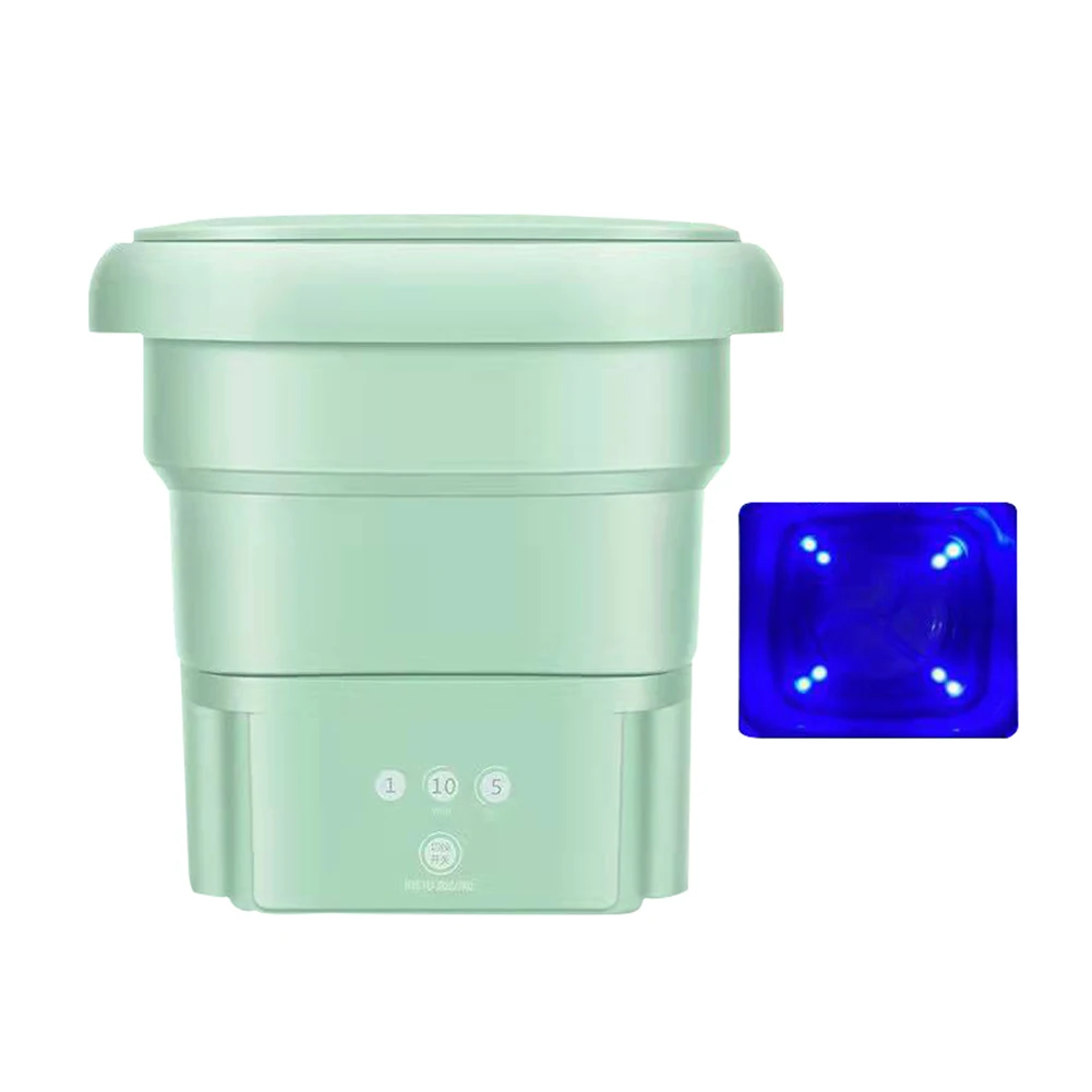 2.8L 36W Mini Folding Washing Machine with Dryer for Clothes Socks Underwear