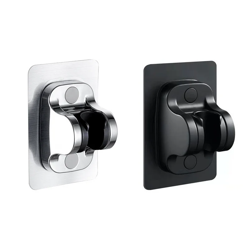 Adjustable Bracket No-drill Shower Head Holder Shower Caddy Head Fixed Base Bathroom Accessories