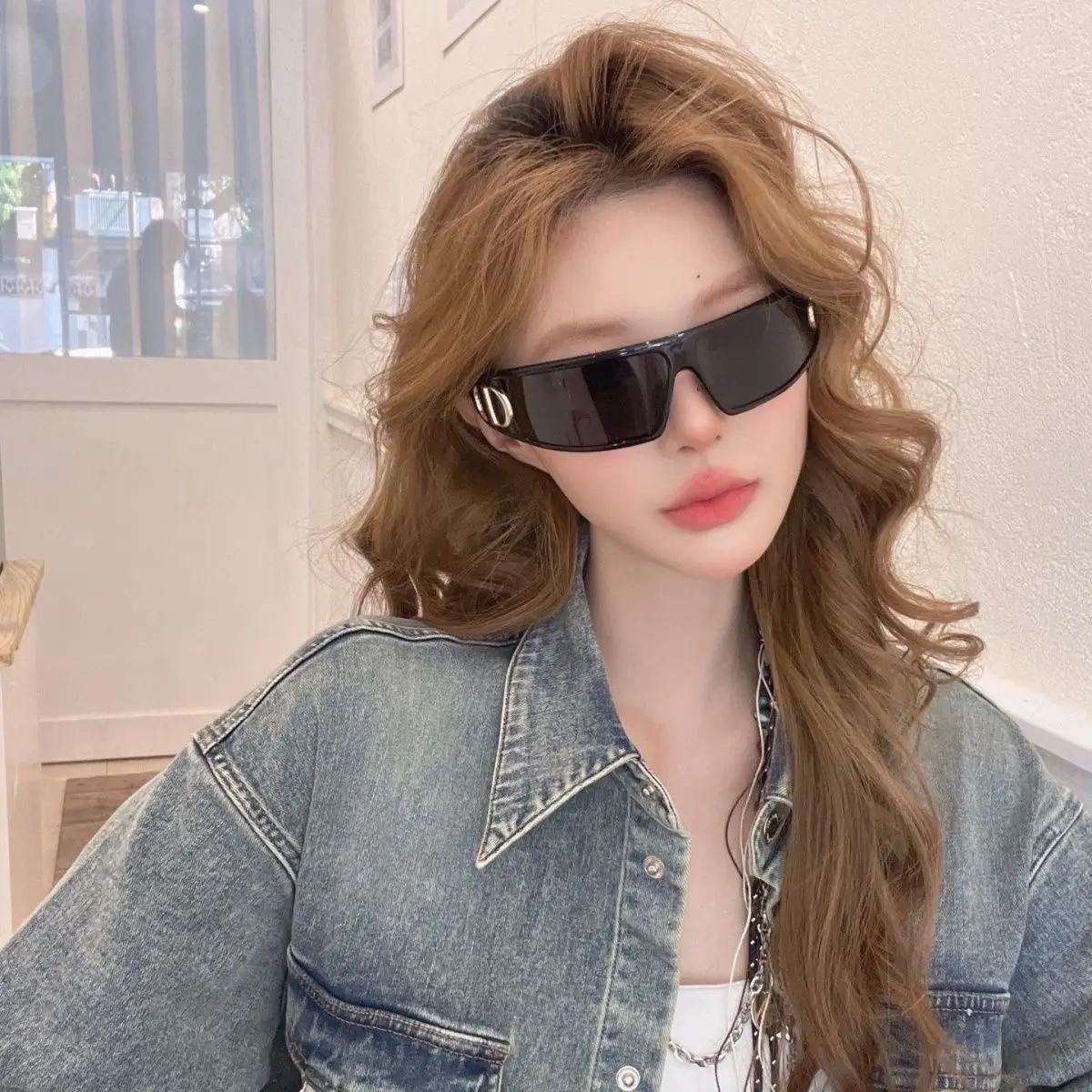 High Quality Oversized Big Frame Luxury  Women Sunglasses  Multifunction fashion design headband Goggles  Sunglasses for women 2