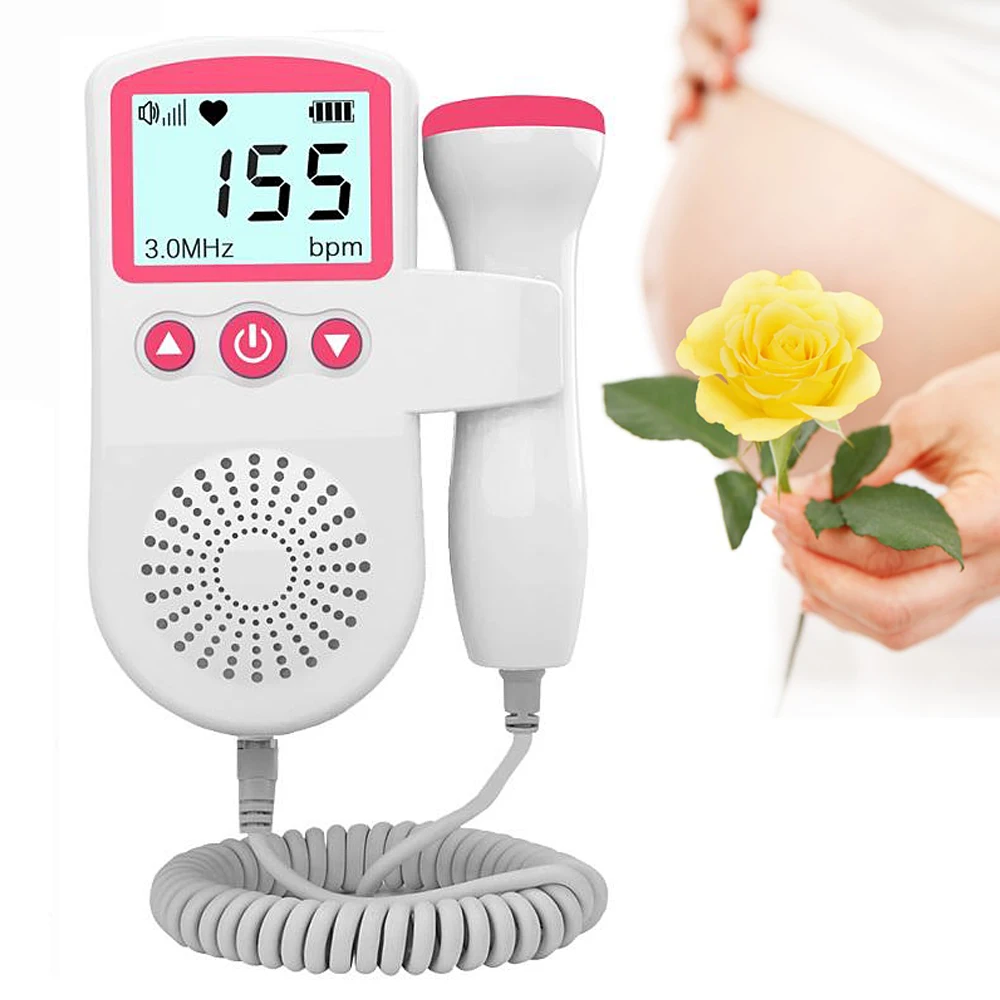 Doppler Fœtal de Poche - Moniteur Cardiaque pour Bébé - Authentique Moniteur  de Fréquence Cardiaque pour Bébé (Tout Neuf Scellé) 