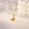 99259-cf659f.jpg Collier géométrique en acier inoxydable pour femmes, pendentif tournesol, chaîne de clavicule, accessoires de bijoux esthétiques