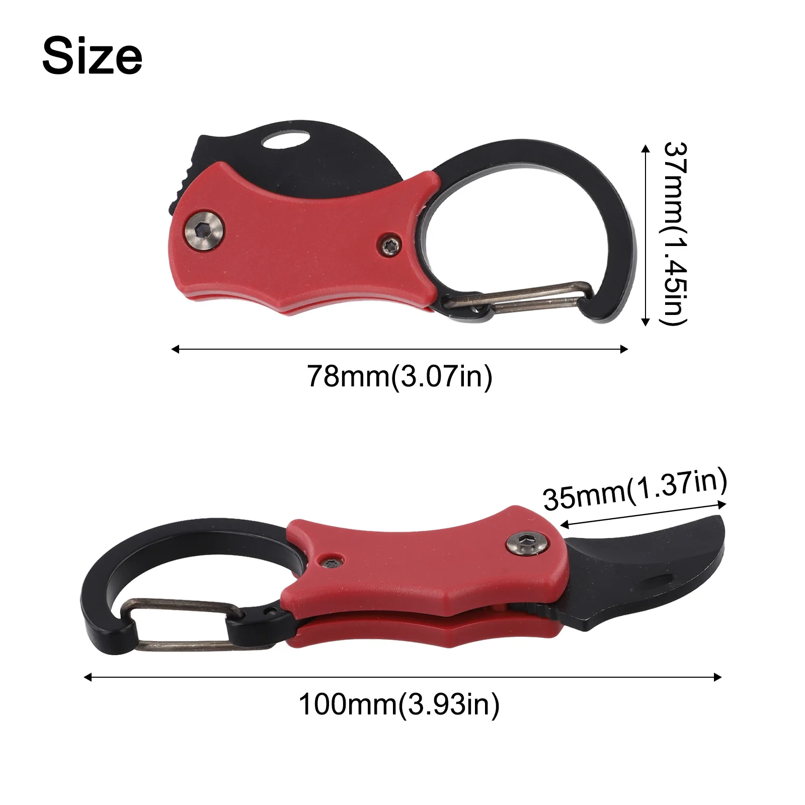 1pc Portable Small Pocket Cutter Carabiner Cutter Box Cutter Keychain Folding Mini Cutter Unboxing Tools