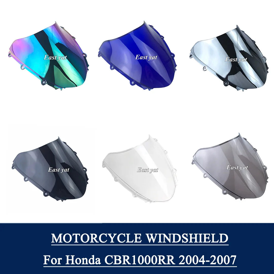 Windshield ホンダCBR1000RR 2004-2007 06 05のためのイリジウムオートバイのフロントガラスのウィンドスクリーンのABS Iridium Motorcycle Windshiel $116.50 Puig Race Windscreen Blue For Honda CBR1000RR #179260