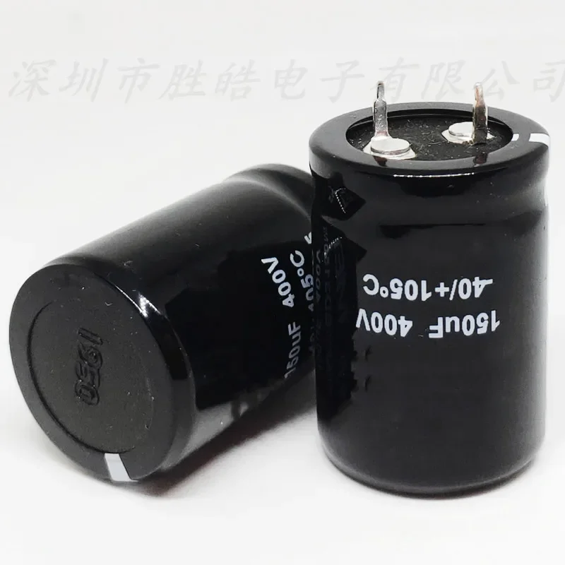 

(2PCS/10PCS) 400v150uf Volume：25x30mm Aluminum Electrolytic Capacitors 400V150uF Hard Feet High Quality