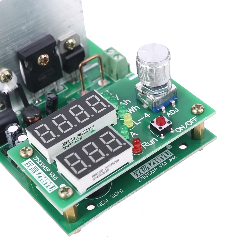 60W 9.99A 30V Constant Current Electronic Load Battery Discharge Capacity Tester 4