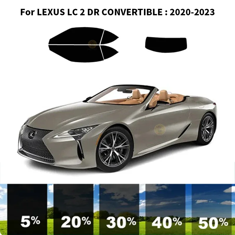 

Precut nanoceramics car UV Window Tint Kit Automotive Window Film For LEXUS LC 2 DR CONVERTIBLE 2020-2023