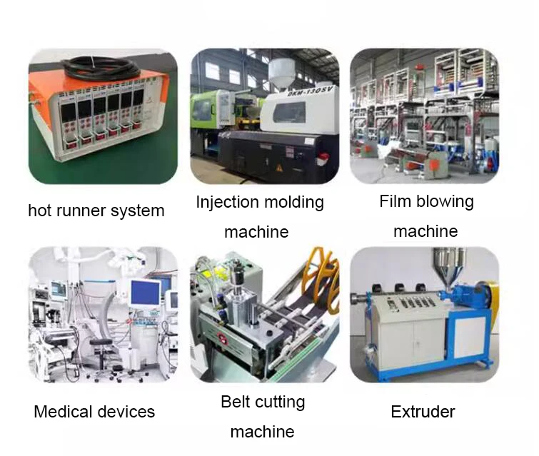 Description Picture 3 of itemSNDHEATER 220V Electric Element Coil Hot Runner Heater 12x30-60mm Built in K Thermocouple 3x3mm Cross-section 1pc