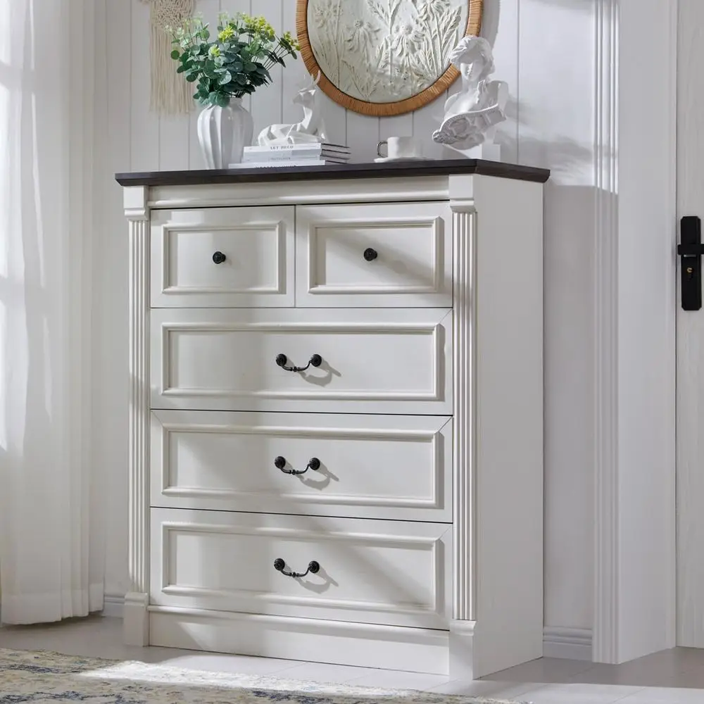 Farmhouse 5-Drawer Dresser 1