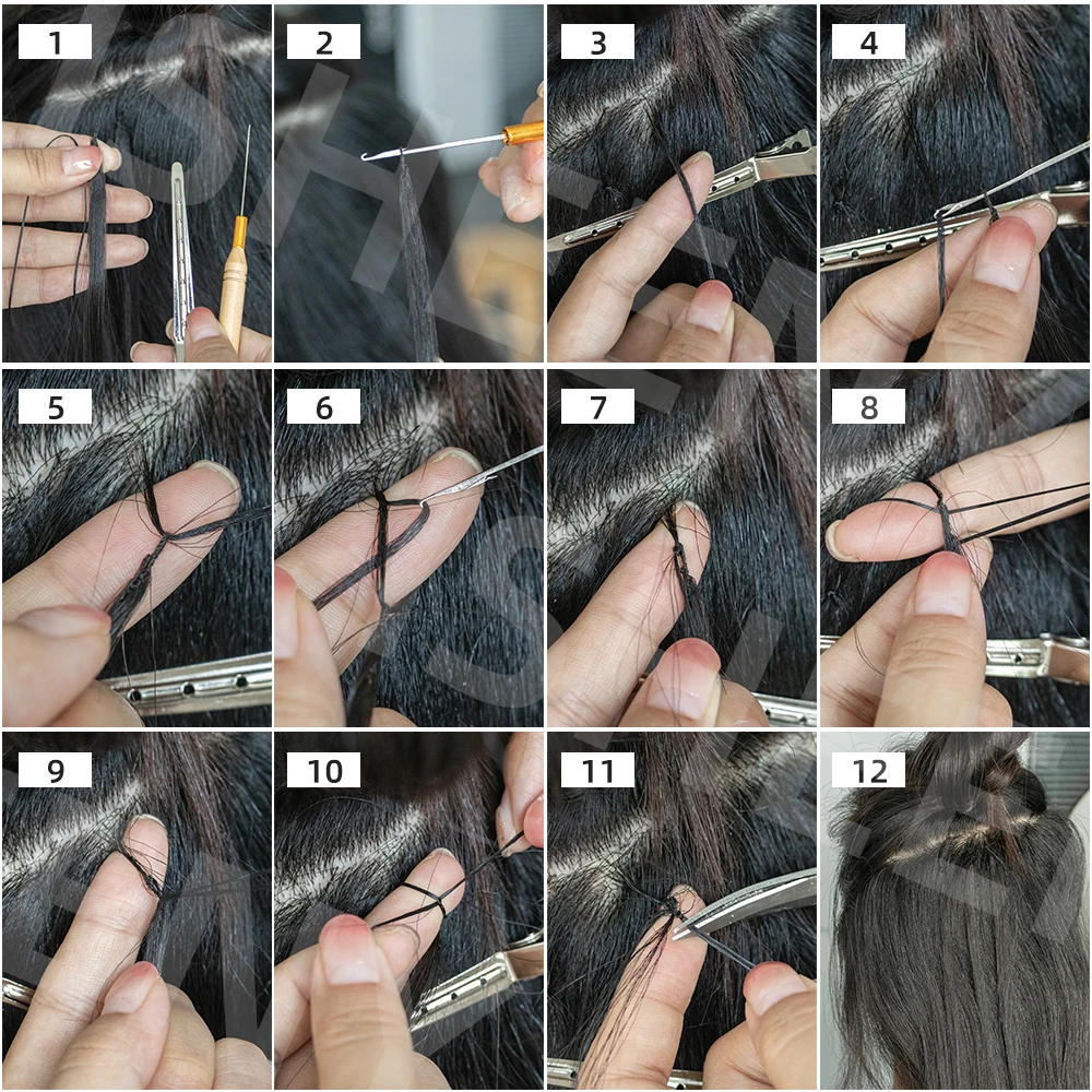 Isheeny Feather Human Hair Extensions 16"-24" Hand Knitting Extension Straight Natural Black Remy Micro Feather Line Hair Custom